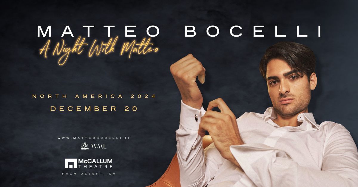 Matteo Bocelli: A Night With Matteo