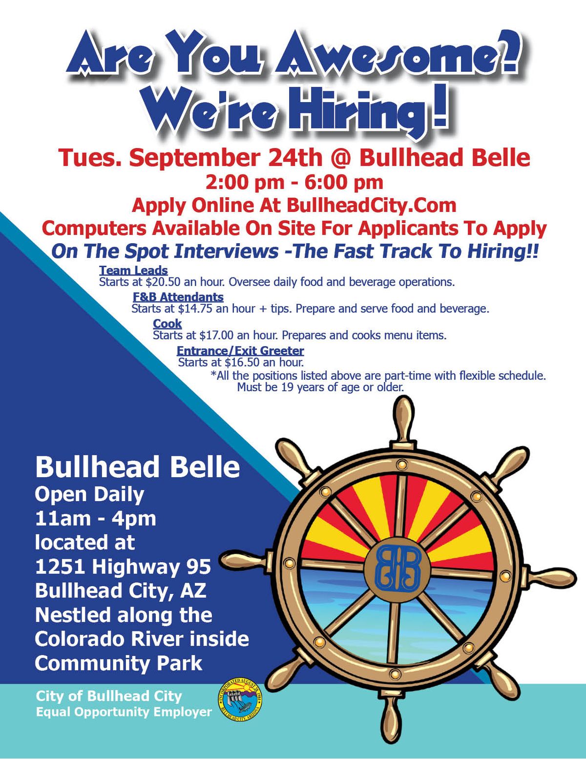 Bullhead Belle Job Fair