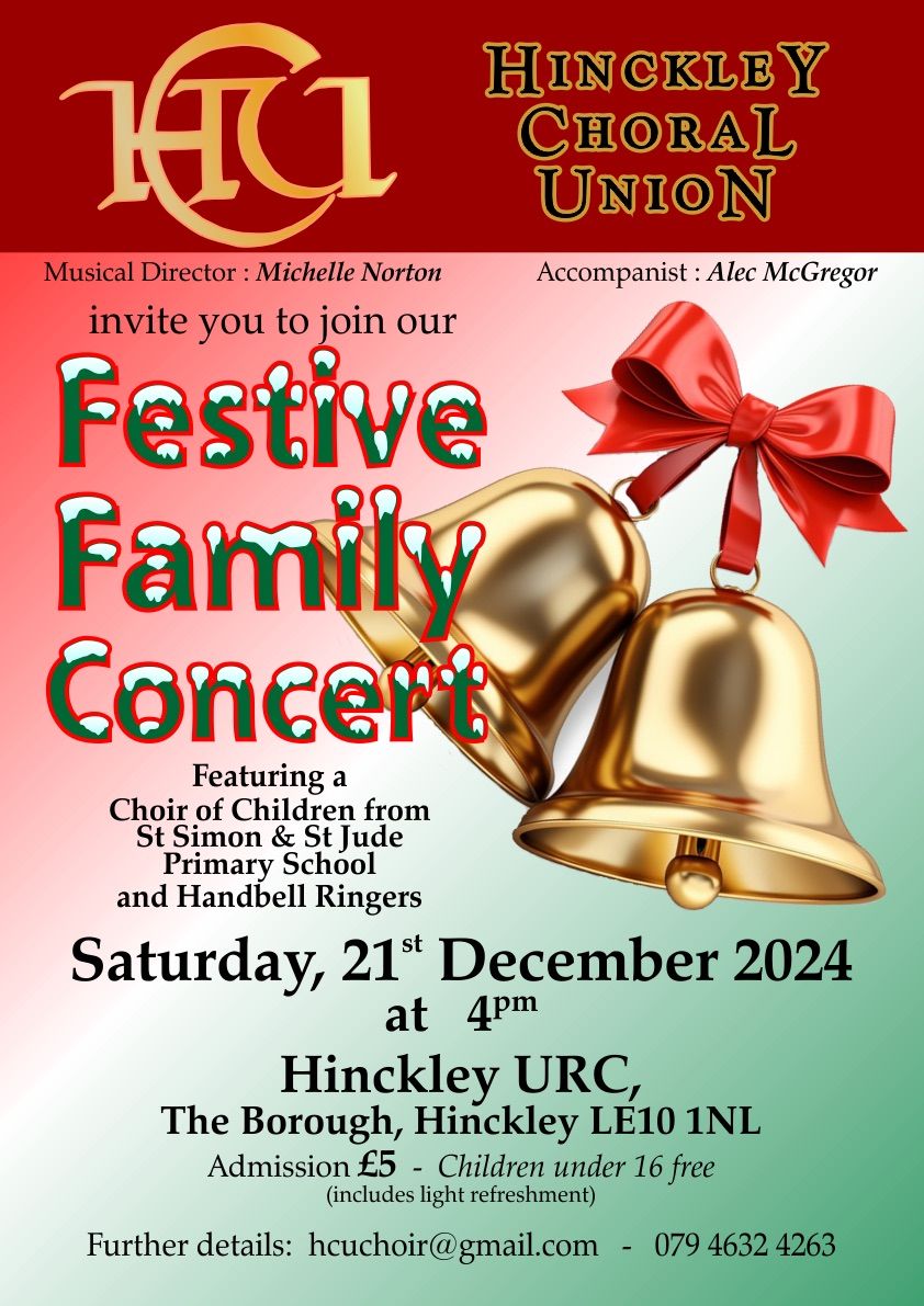 Festive Family Concert at United Reform Church Hinckley