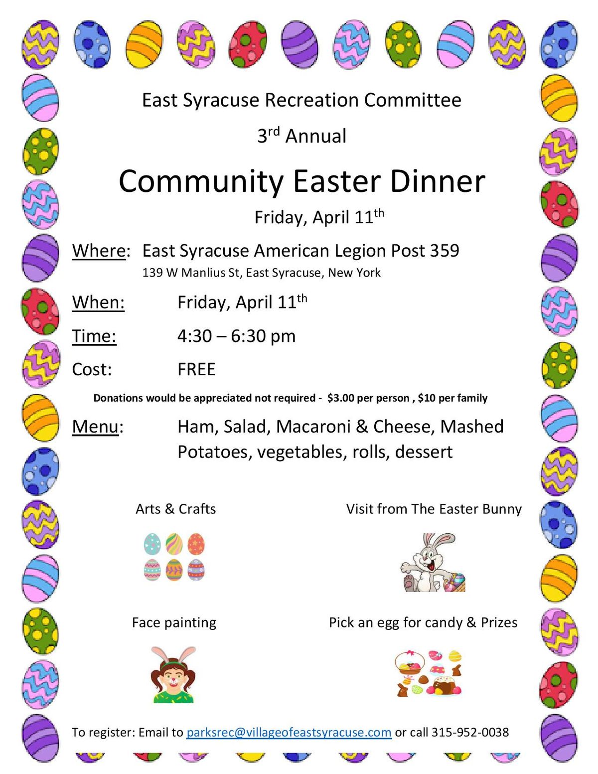 East Syracuse Community Easter Dinner