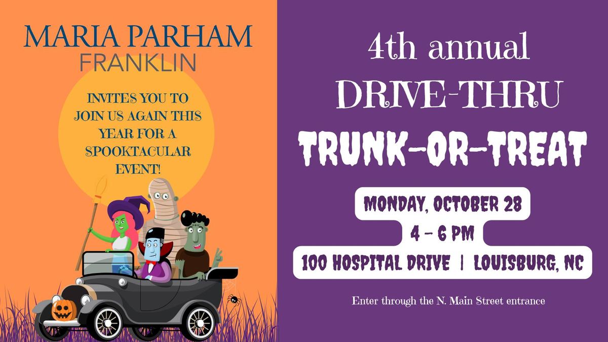 Maria Parham Franklin's 4th Annual Trunk-or-Treat