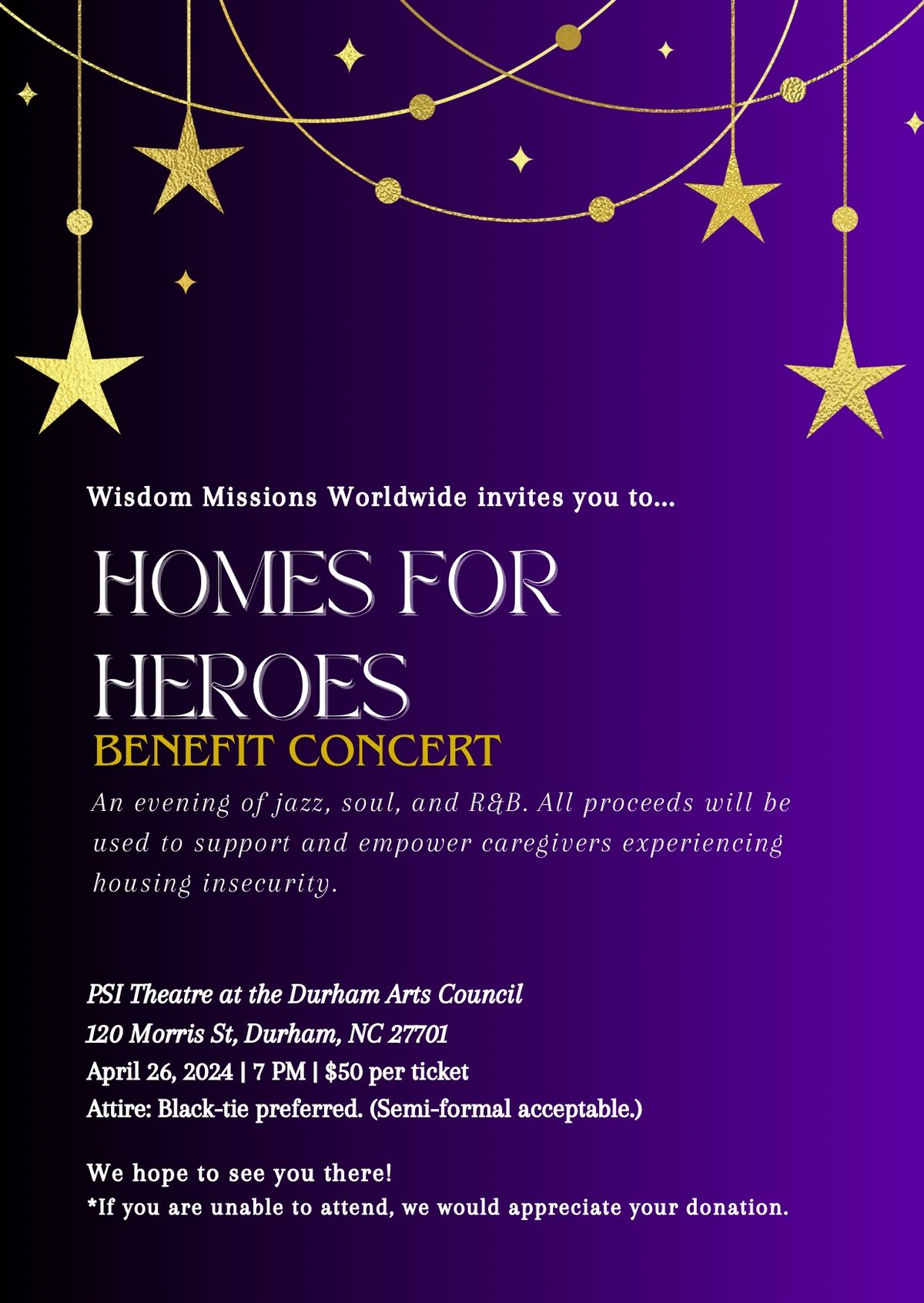 Homes for Heroes Benefit Concert