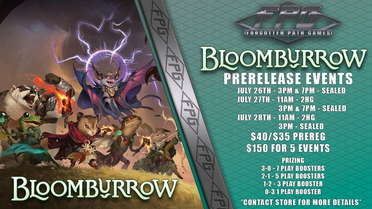 MTG Bloomburrow Prerelease Event