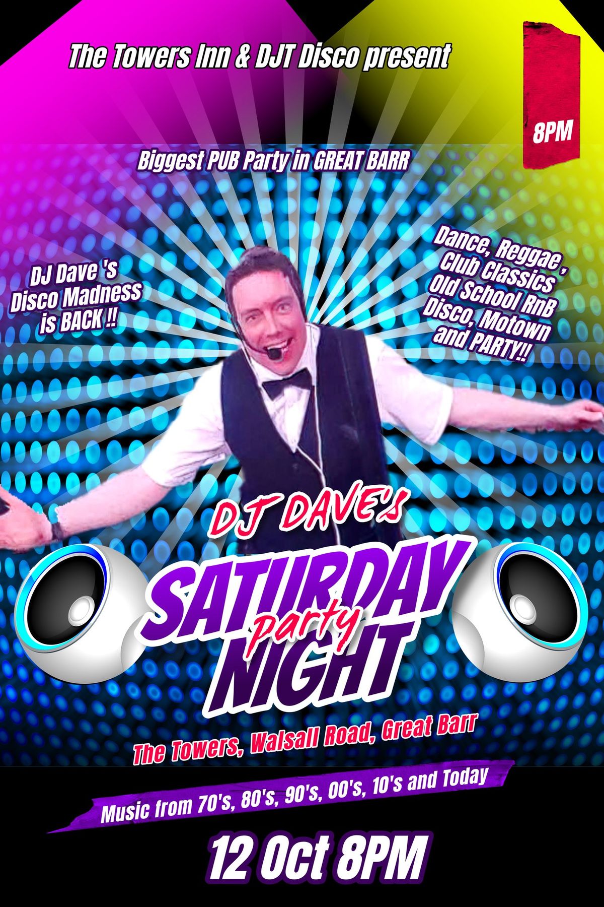 Tower's Saturday Night Party Disco with DJ Dave