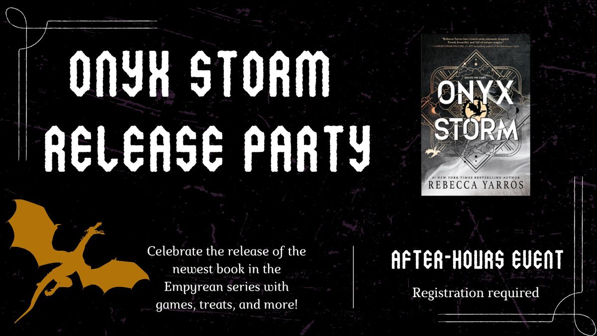 Onyx Storm Release Party