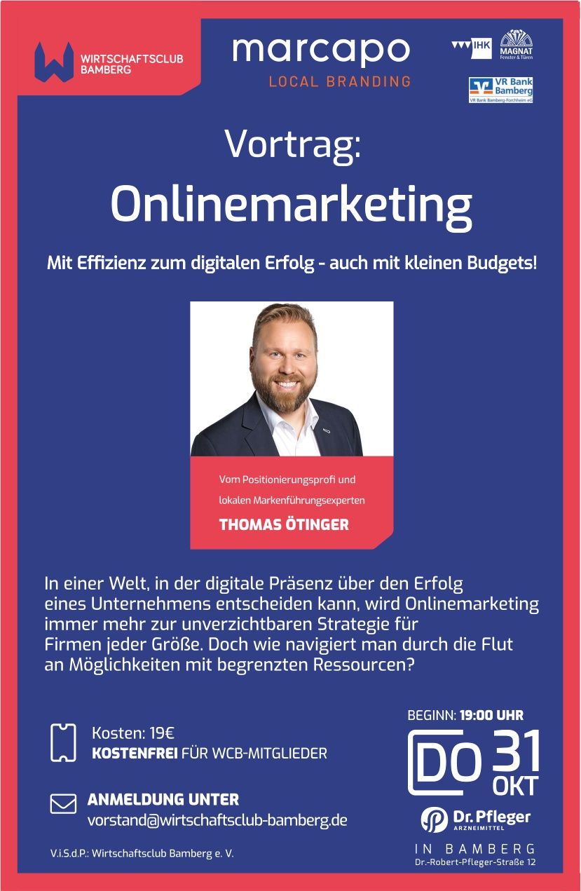 Vortrag zum Thema Online-Marketing f\u00fcr Unternehmen