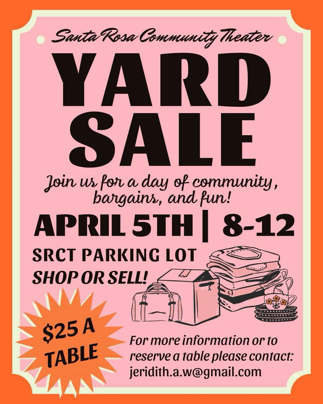 Yard Sale at Santa Rosa Community Theatre