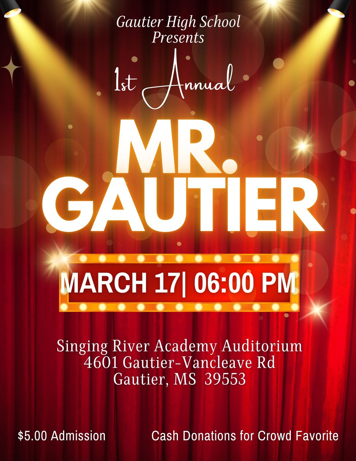 1st Annual Mr. Gautier Pageant