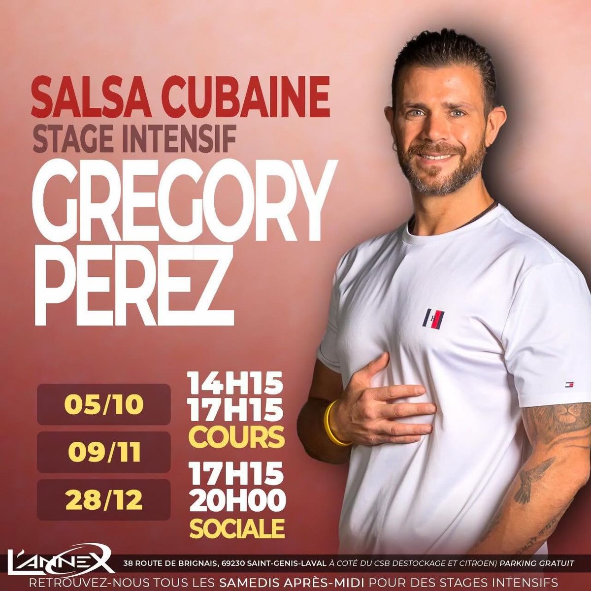 STAGE INTENSIF SALSA AVEC GREGORY PEREZ