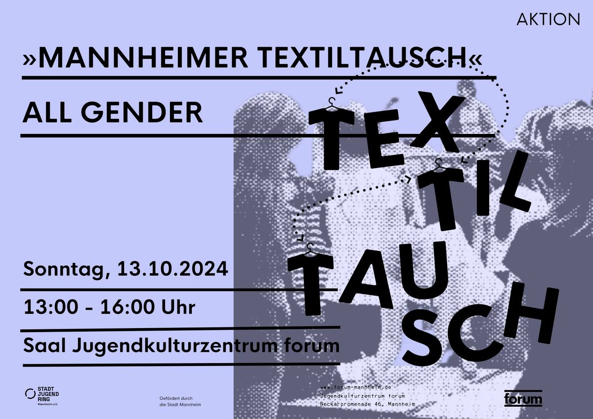 Textiltausch im forum (all gender)