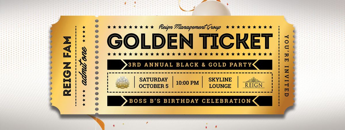 3rd Annual Golden Ticket Party