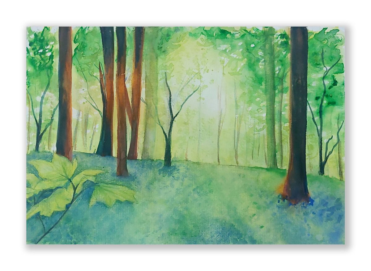 Backlit forest Watercolour workshop - beginners