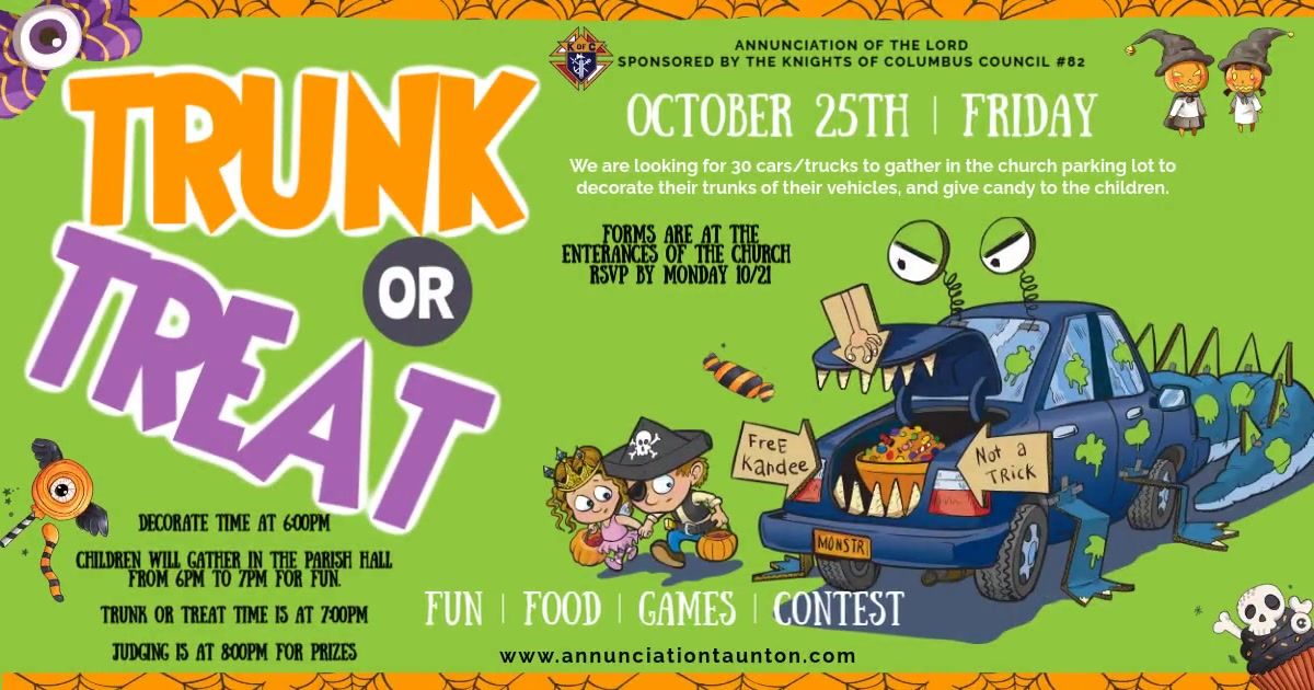 TRUNK OR TREAT AT ANNUNCIATION OF THE LORD CHURCH 