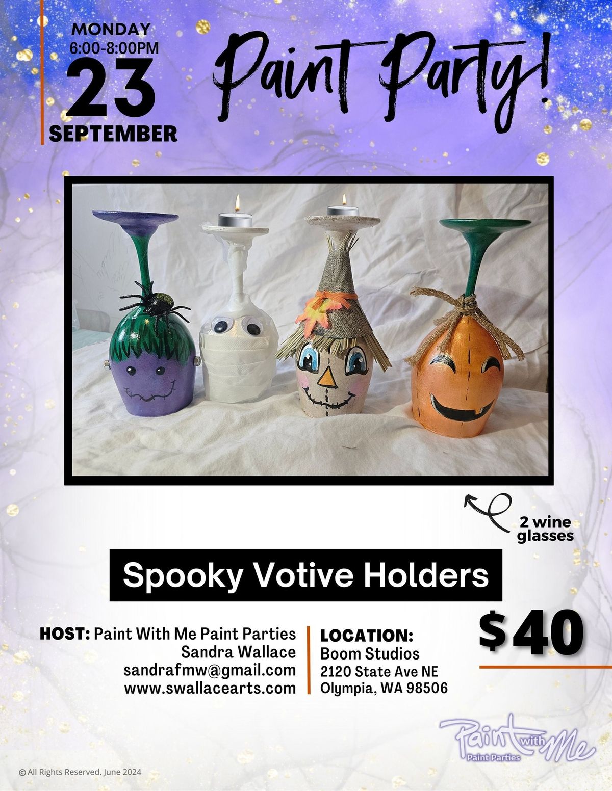 Paint Party: Spooky Votive Holders