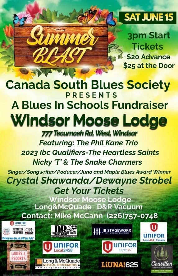 CSBS Summer BluesFest : Blues In The Schools Fundraiser