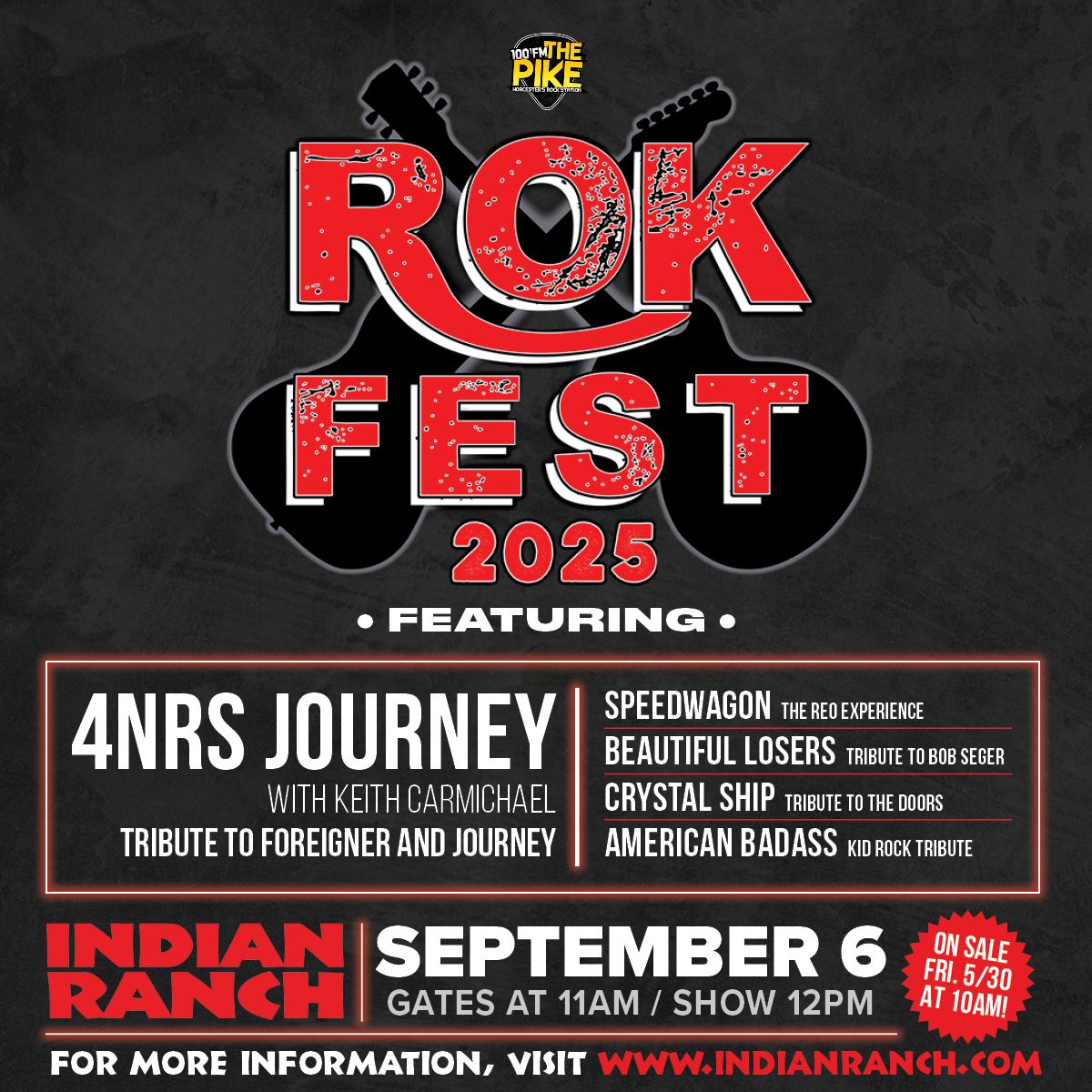 The Pike RokFest: American Badass Crystal Ship Beautiful Losers Speedwagon & 4NRS Journey