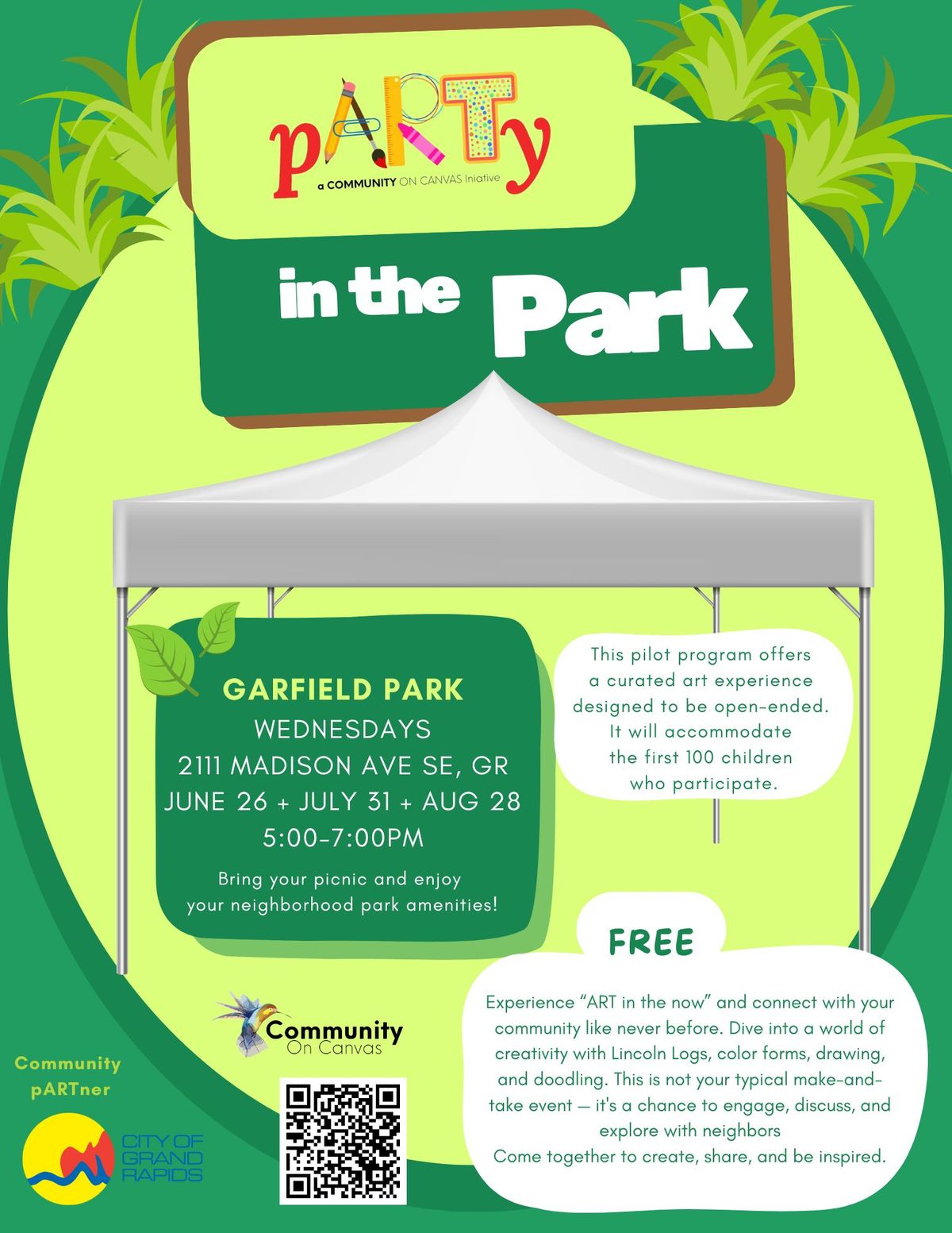 pARTy in the Park : Garfield Park Grand Rapids