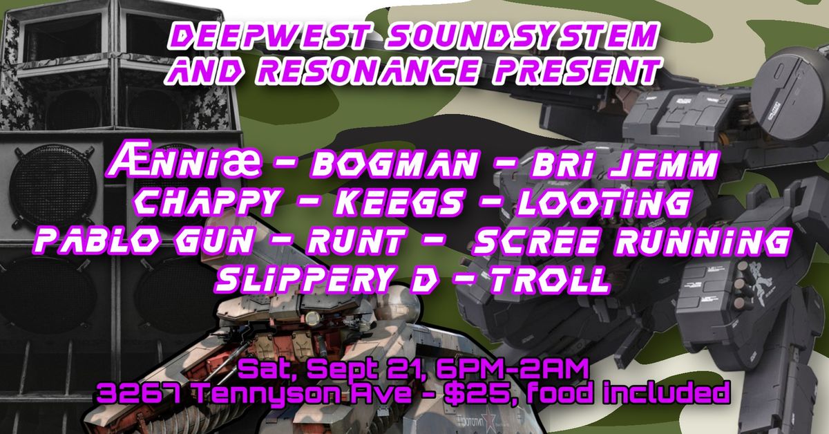 Deepwest Soundsystem & Resonance Collective fall throwdown & BBQ