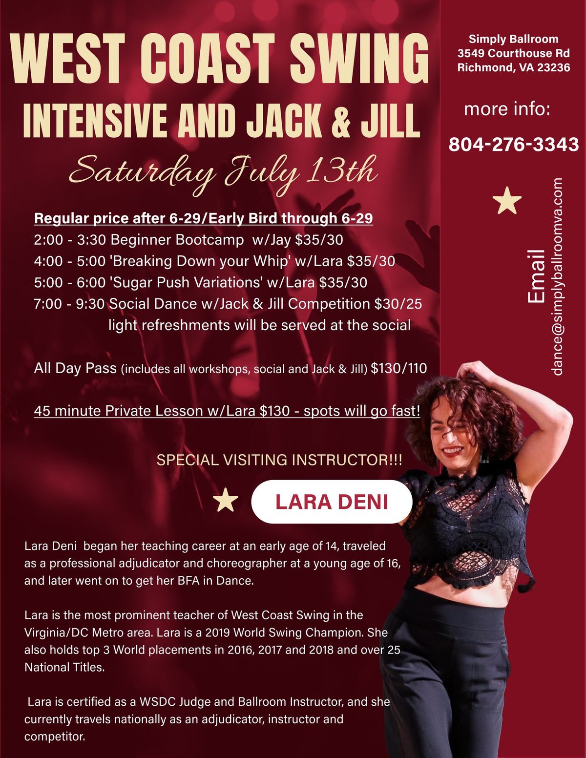 West Coast Swing Intensive Day