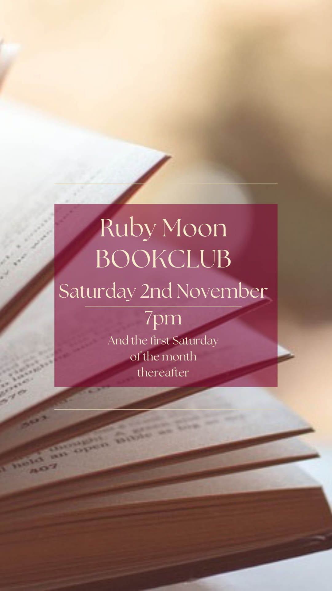 Book Club at Ruby Moon Therapies