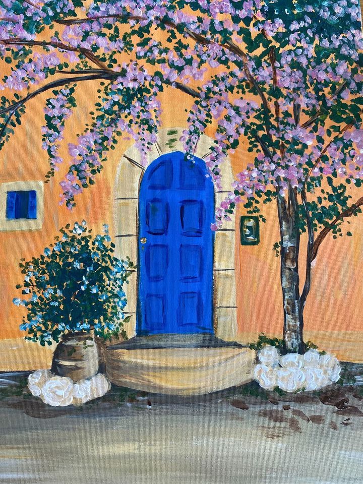 Timaru Paint & Wine Night - Doorway to Athens