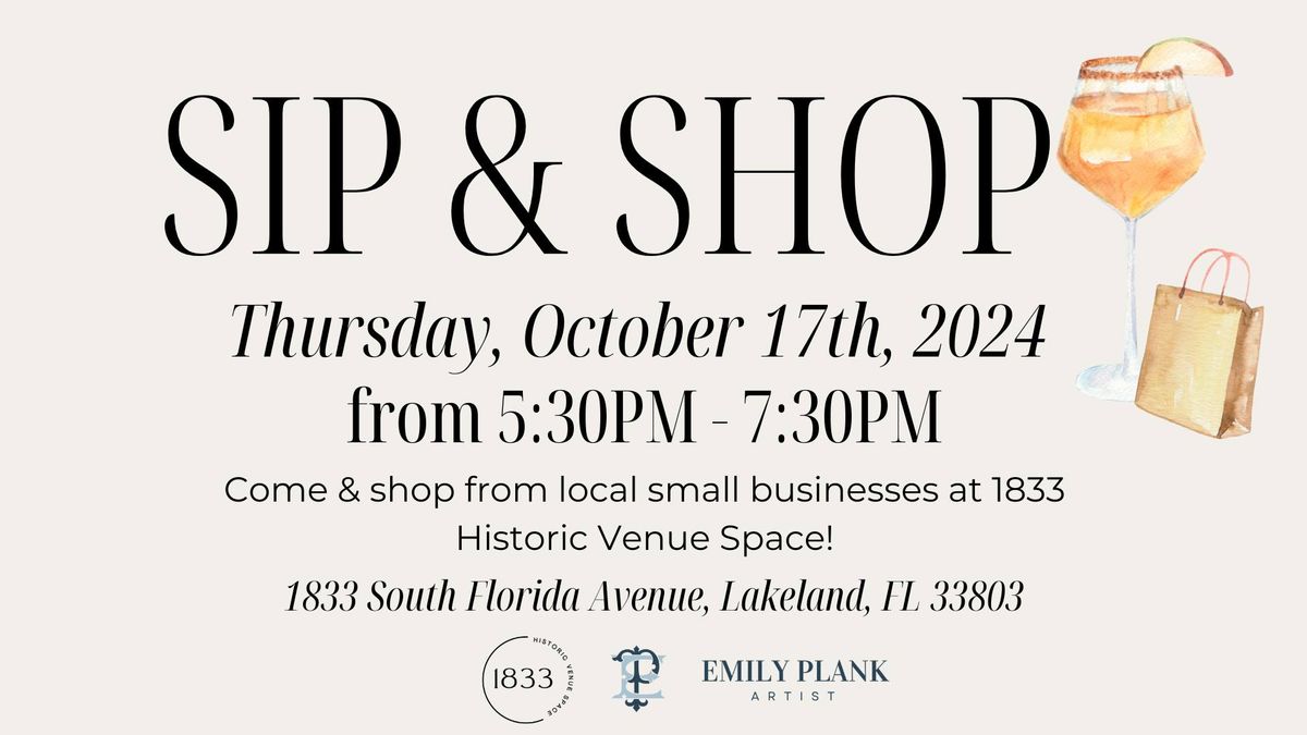 Sip & Shop!