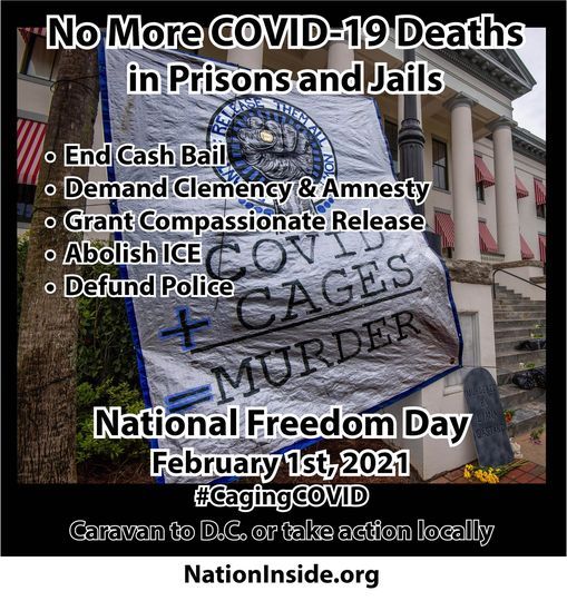 Covid Clemency Caravan To Dc For National Freedom Day Us Department Of Justice Washington 1 February 2021