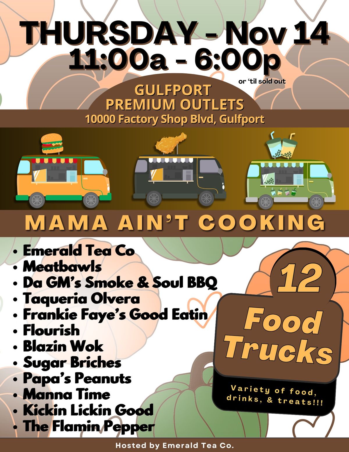 Mama Ain\u2019t Cooking- Nov 14