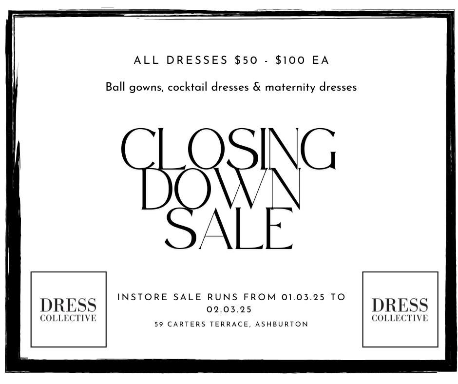 Closing Down Dress Sale