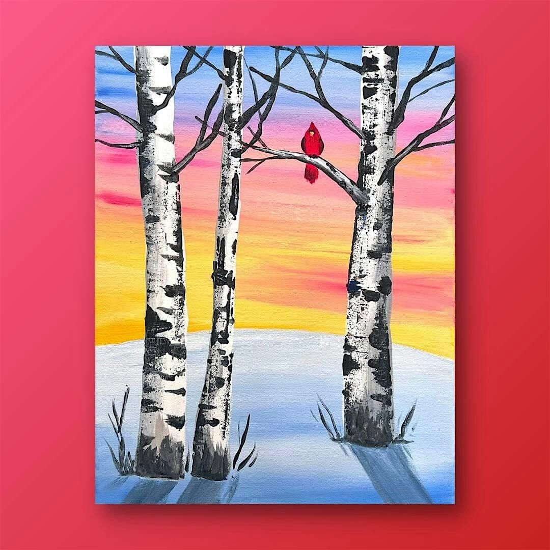 Birch Tree Paint Night @ Mamma Mia's in Marshfield