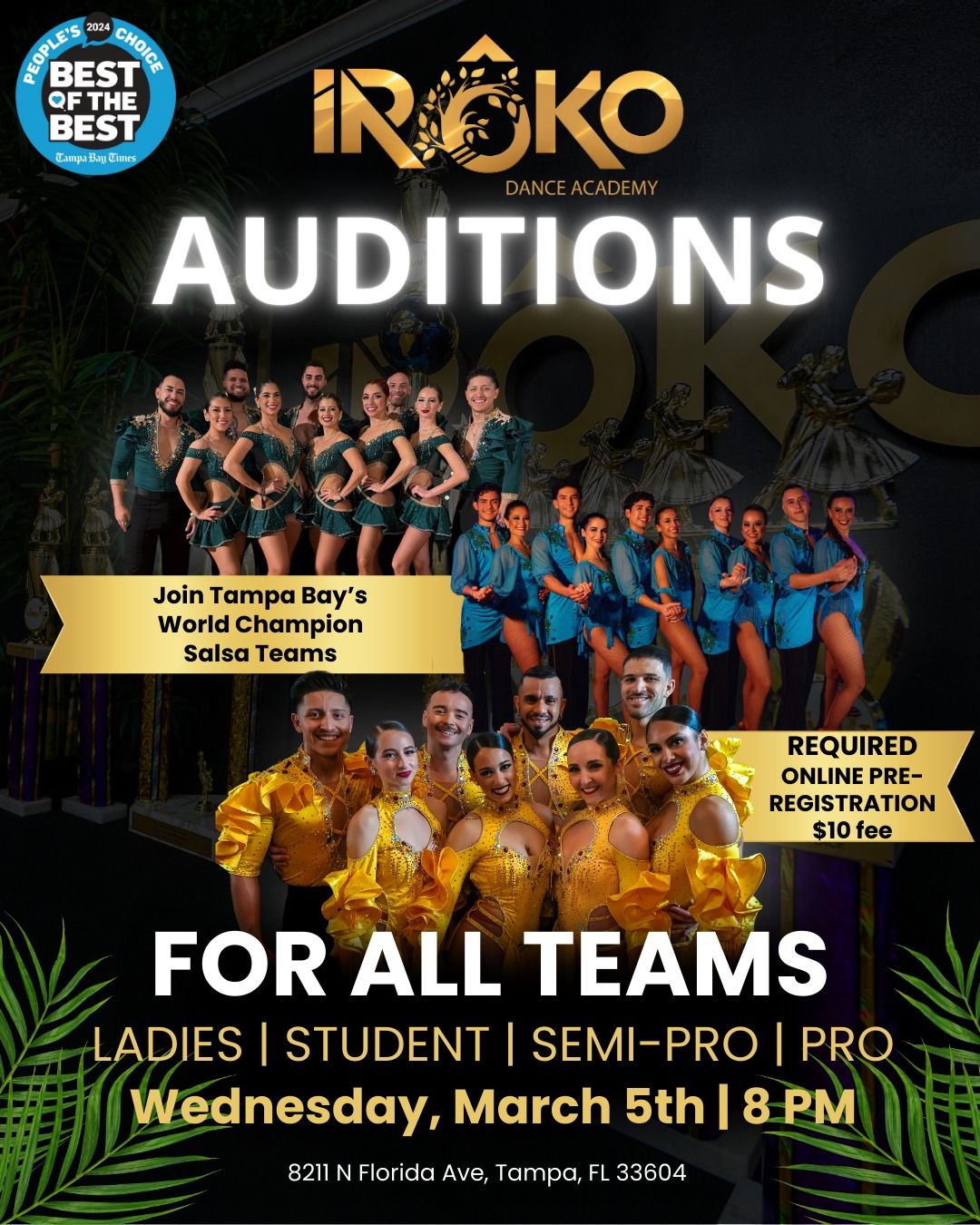 Ir\u00f4ko Team Auditions