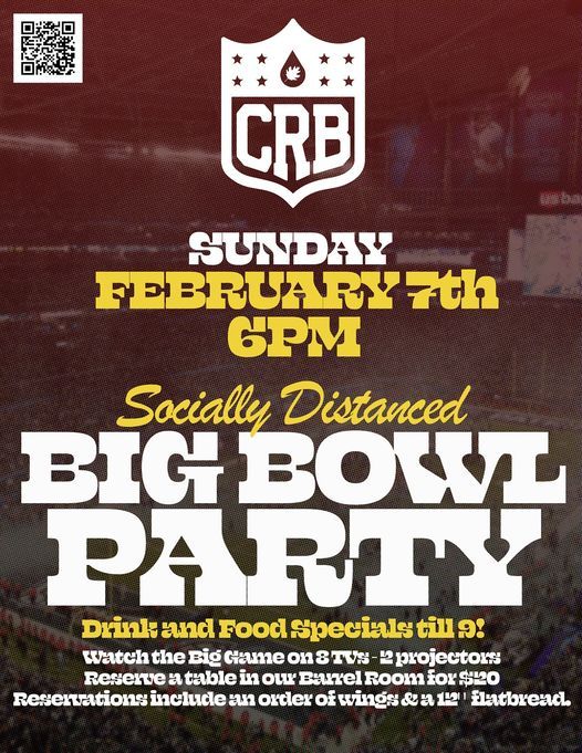 CRB's Socially Distanced Big Bowl Party