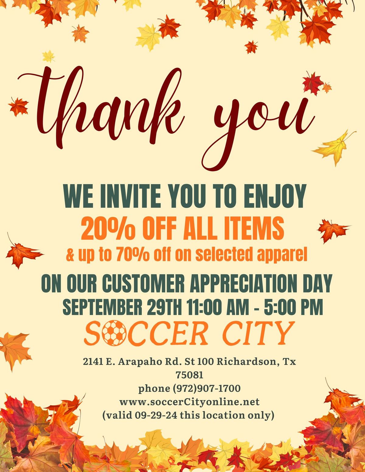 Customer Appreciation Day 