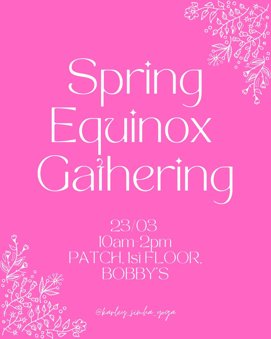 Spring Equinox Yoga Gathering \ud83c\udf38