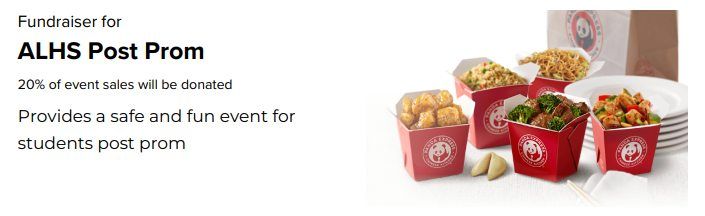 Panda Express AL Post Prom Dine Out Night