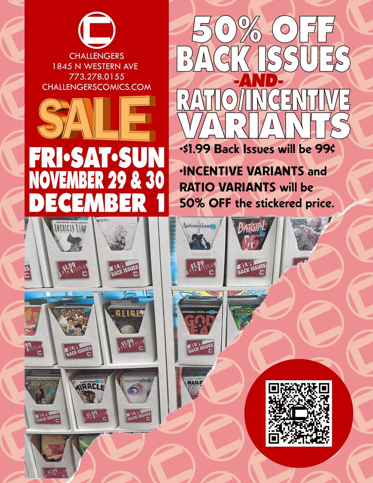 50% OFF INCENTIVES\/VARIANTS & BACK ISSUES