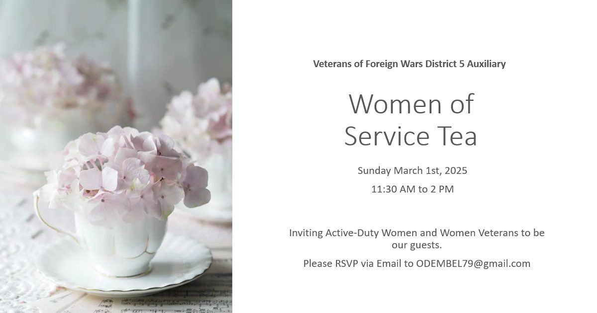 District 5 VFW Auxiliary Women of Service Tea