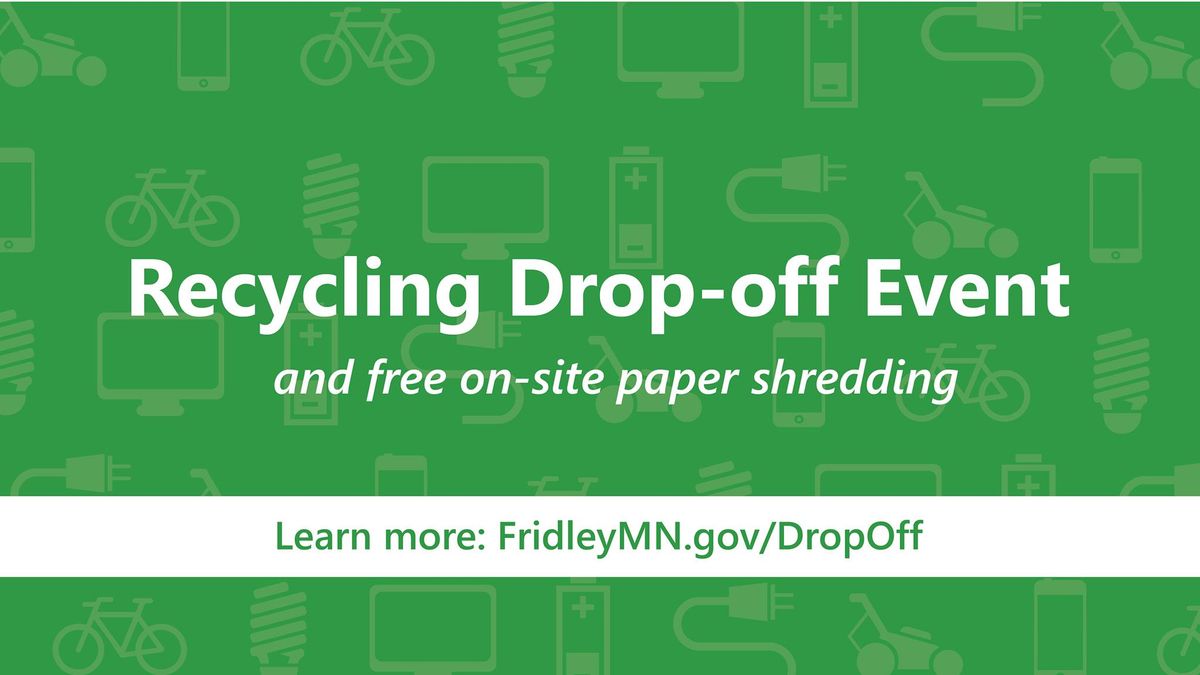 November Recycling Drop-Off and Paper Shredding Event | Bonus Rebates!