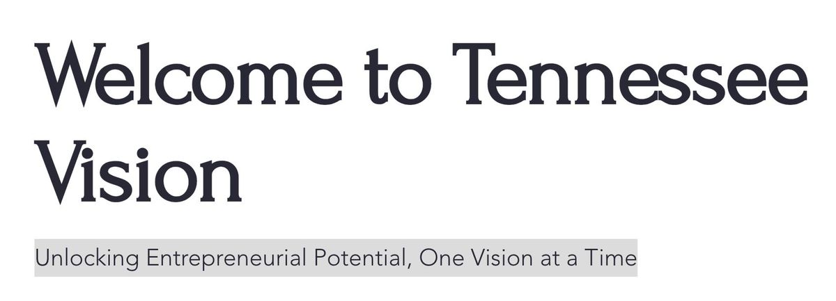 Inaugural Meeting to kick off Tennessee Vision Entrepreneur University