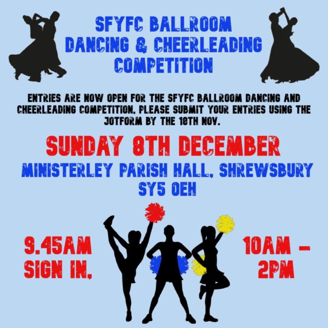 SFYFC BALLROOM DANCING AND CHEERLEADING COMPETITION\ud83d\udce3\ud83d\udc83\ud83d\udd7a