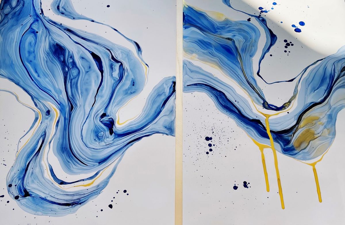 NEW Acrylic Ink Workshop: Go with the Flow