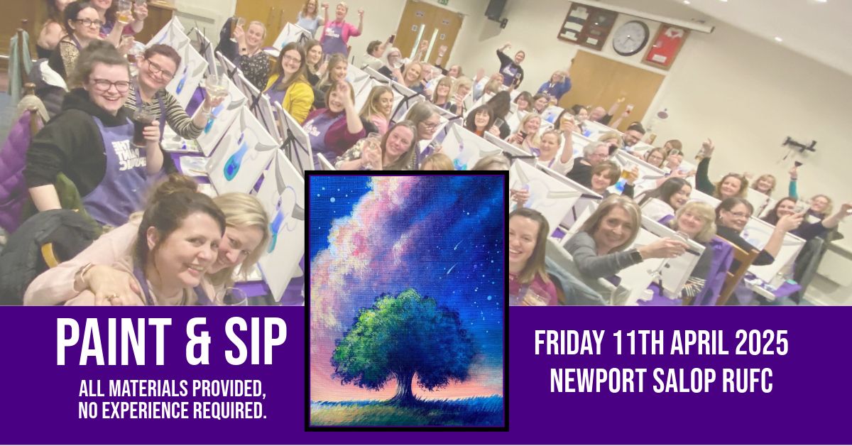 Paint and Sip Party - Painting 'Last Tree Standing'