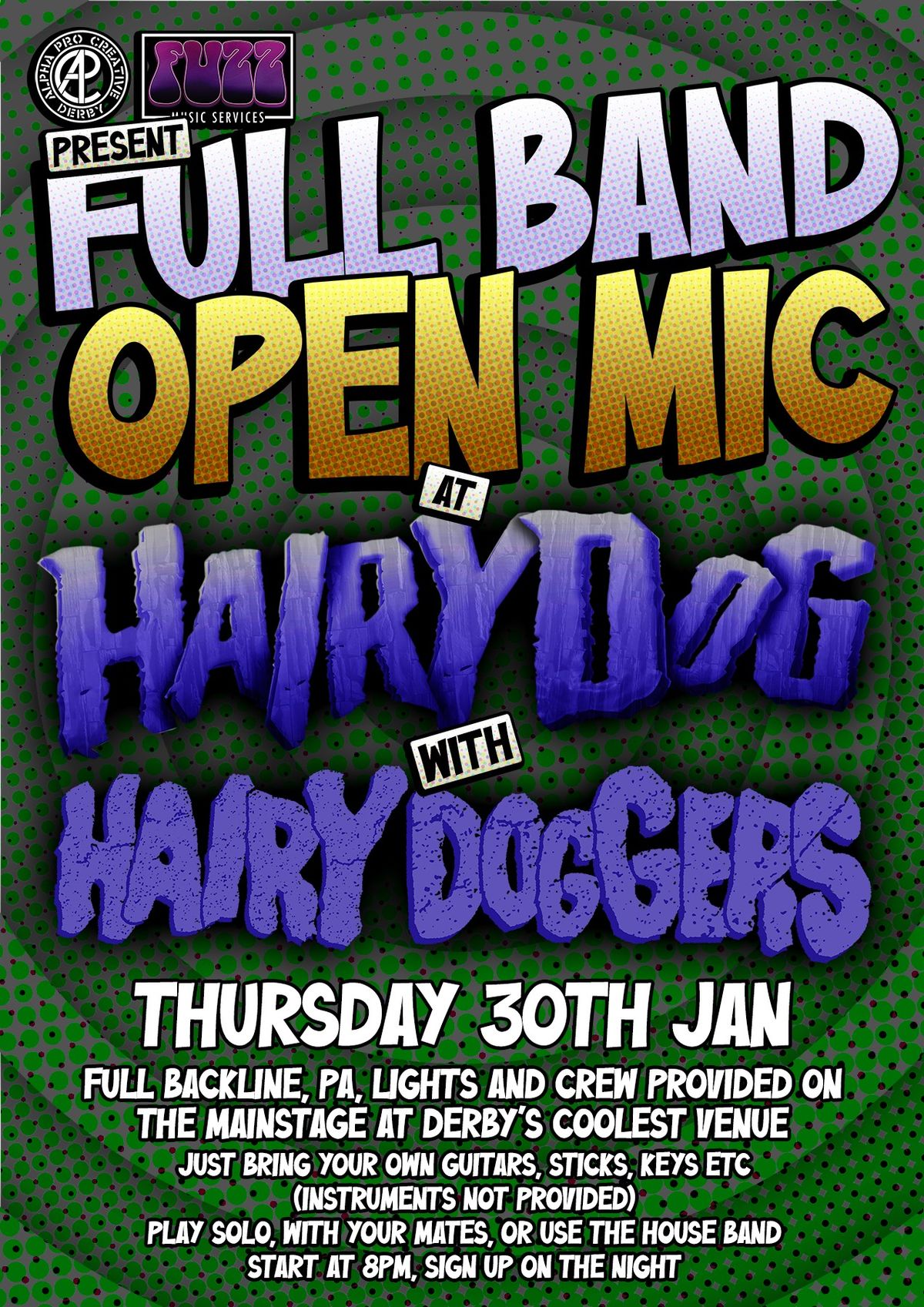 Hairy Dog Full Band Open Mic - January's actual one, not the one in January that was December's one