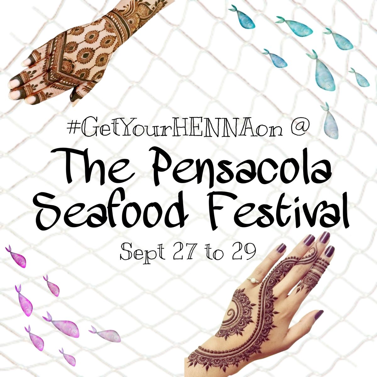 #GetYourHENNAon @ the Pensacola Seafood Festival!!!