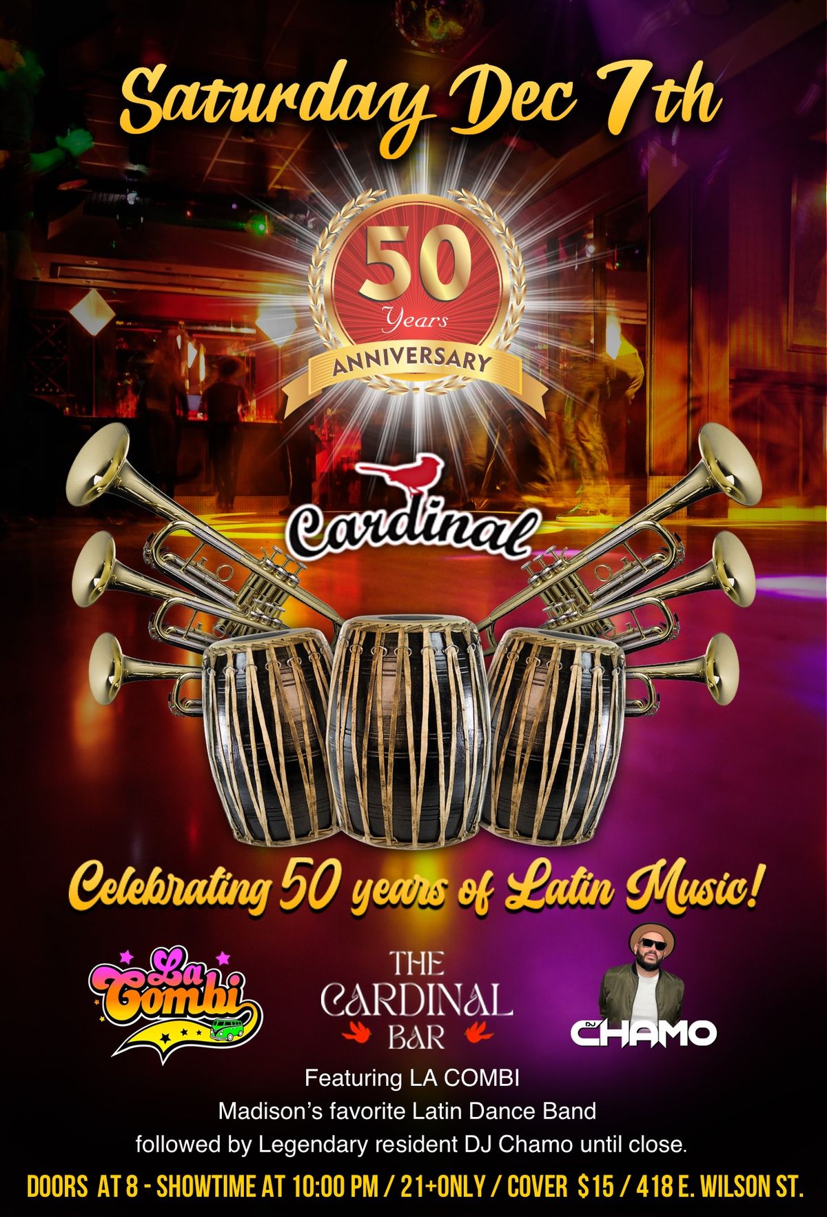 50th Anniversary of The Cardinal Bar