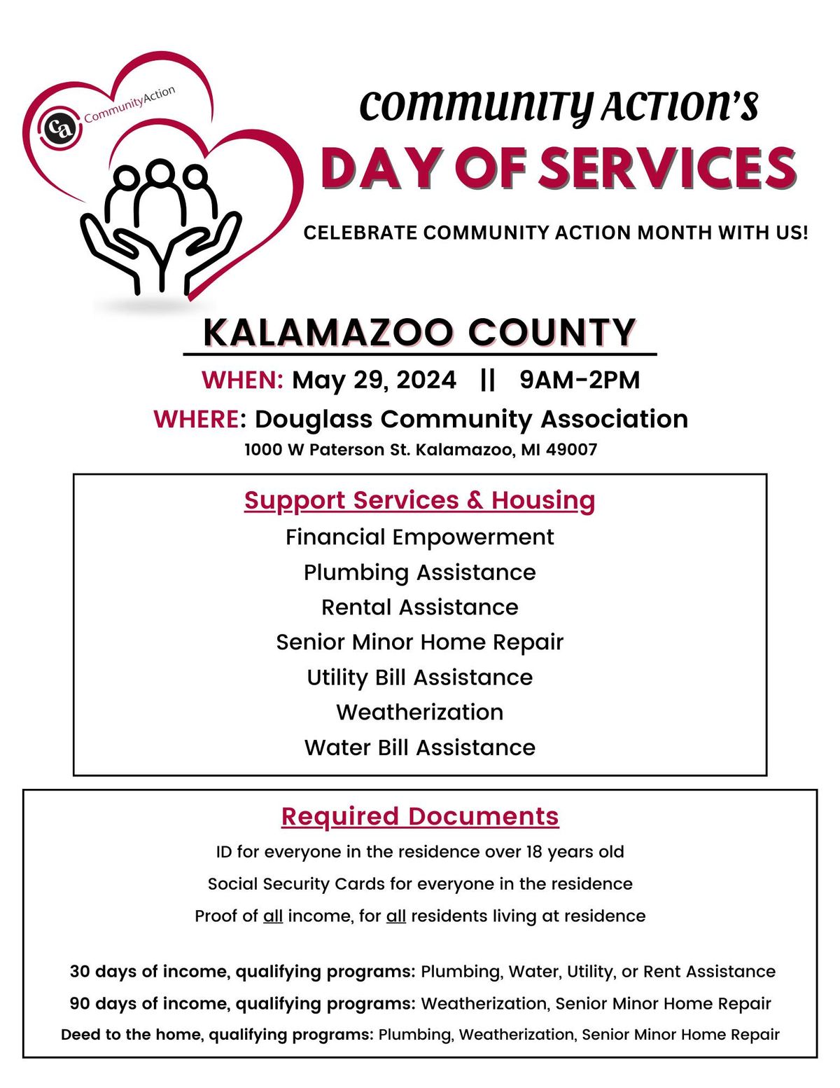 Day of Services by Community Action