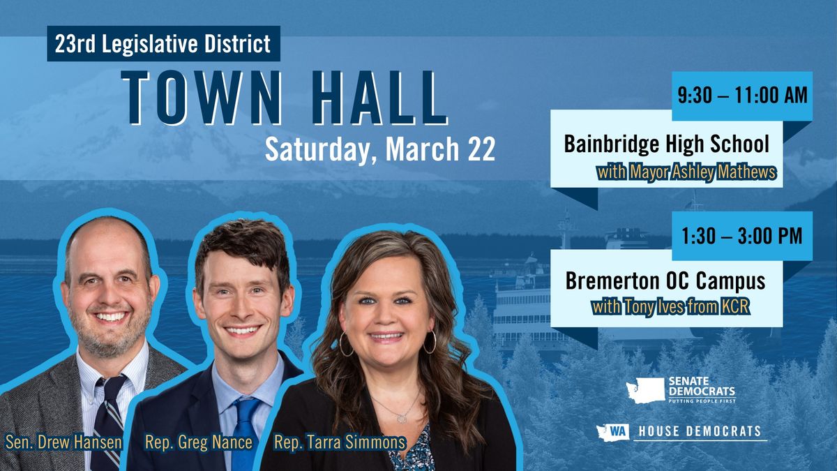 23rd Legislative District Town Hall - Bremerton OC Campus Theatre