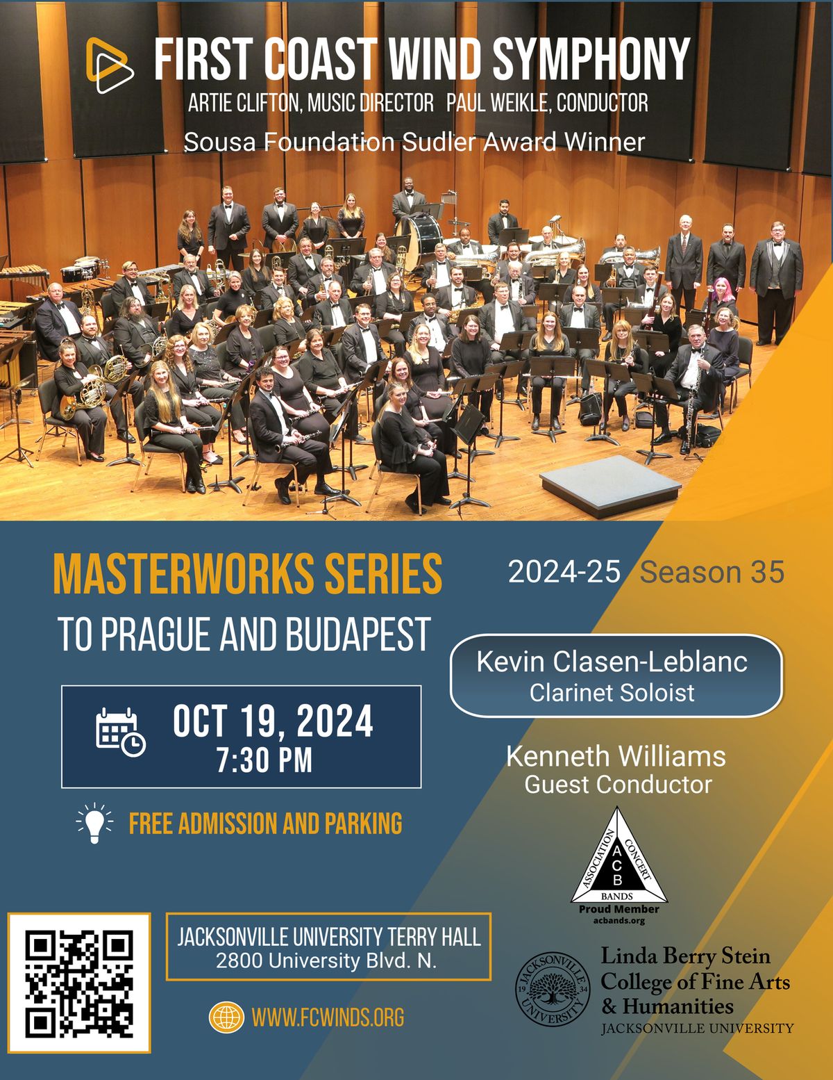 First Coast Wind Symphony Masterworks Series: To Prague and Budapest!