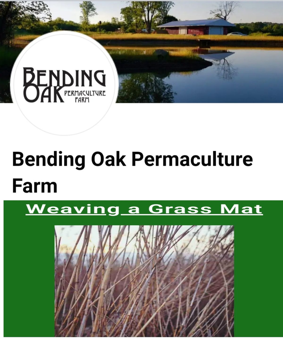 Weaving a Grass Mat