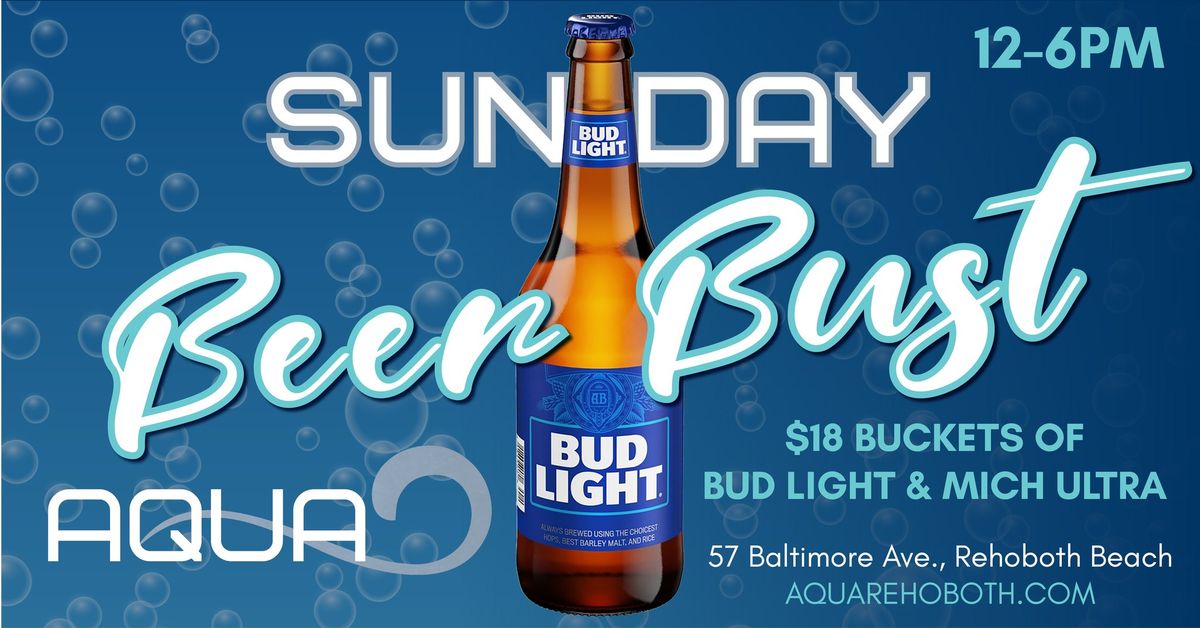 Sunday Beer Bust at Aqua Rehoboth